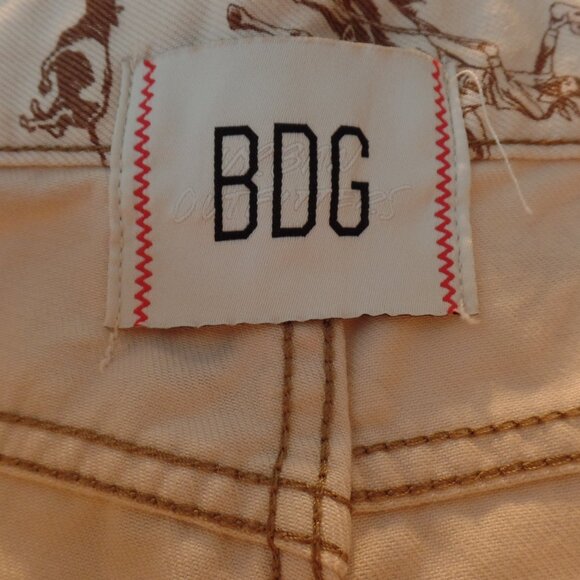 URBAN OUTFITTERS BDG Cowboy Print NWOT Straight Fit Utility Jeans Size 36 UNISEX - Picture 9 of 10